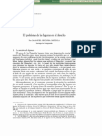 El Problema de Las Lagunas en El Derecho