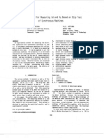 Precise Method F o R Measuring XD and Based Test of Synchronous Machines