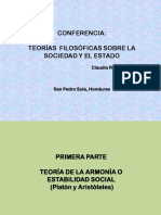 Teorías Filosóficas Sobre La Sociedad y El Estado