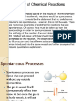 Spontaneity of Chemical Reactions