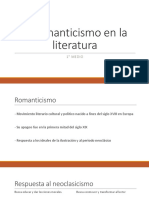 El Romanticismo en La Literatura