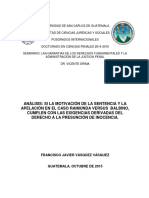 Analisis de La Motivacion de La Sentencia Del Caso Raimunda Versus Balbino