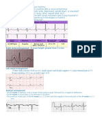 P Wave With A Broad ( 0.04 Sec or 1 Small Square) and Deeply Negative ( 1 MM) Terminal Part in V1 P Wave Duration 0.12 Sec in Leads I and / or II