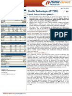 Sterlite Technologies (STETEC) : Export Demand Drives Growth