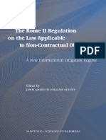 John Ahern, William Binchy-The Rome II Regulation On The Law Applicable To Non-Contractual Obligations (2009)