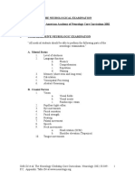 The Neurological Examination Adapted From The American Academy of Neurology Core Curriculum 2002