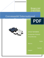 Coromandel International Acquires Ficom Organics LTD.: Mergers and Acquisitions Analysis EVA