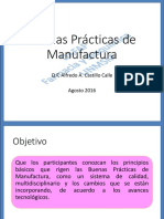 Buenas Prácticas de Manufactura