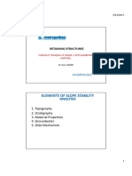 Elements of Slope Stability Analysis: Retaining Structures