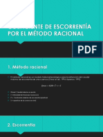 Coeficiente de Escorrentía Por El Método Racional