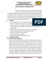 Energia Específica y Regimen Crítico