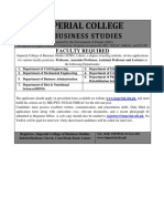 Imperial College: of Business Studies