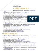 Computer Aided Design - Lecture Notes, Study Material and Important Questions, Answers