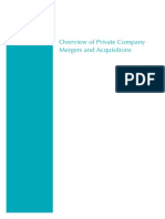 Private Company Mergers Acquisitions Brochure