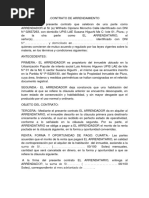 Contrato de Arrendamiento