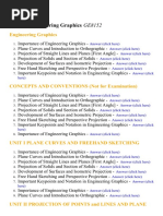 Engineering Graphics - Lecture Notes, Study Material and Important Questions, Answers