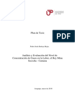 Análisis y Evaluación Del Nivel de Concentración de Gases en La Labor, El Rey Mina Secocha - Camana