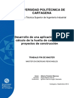 Desarrollo de Una Aplicación para El Cálculo de La Huella de Carbono en Proyectos de Construcción