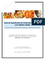 Guia para Exportacion Alimentos EEUU PDF