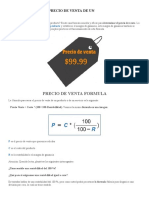 Cómo Calcular El Precio de Venta de Un Producto