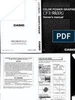 English Operation Manual For Scientific Calculator Casio CFX-9800G