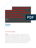 Mejor Derecho de Propiedad y Otrso Penal