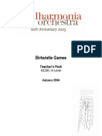 Birtwistle Games - Philarmonia Orchestra