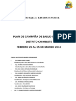 Plan Campana Integral de Salud Chimbote