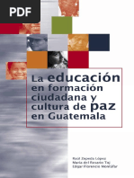 La Educación y Cultura de Paz en Guatemala