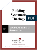 Building Systematic Theology - Lesson 2 - Transcript