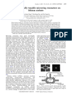 Electro-Optically Tunable Microring Resonators On Lithium Niobate