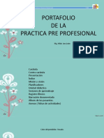 Portafolio de La Práctica Pre Profesional