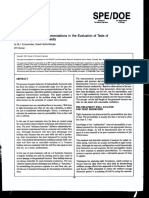 Spe/Doe: SPE/DOE 16396 Observations and Recommendations in The Evaluation of Tests of Hydraulically Fractured Wells