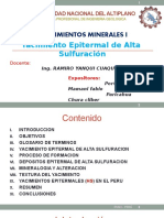 Yacimiento Epitermal de Alta Sulfuracion HUISA