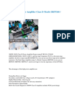 3000 Watts Power Amplifier Class D Mosfet IRFP260 - IRFP4227 - Electronic Circuit