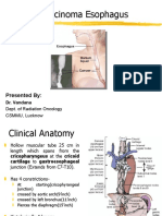 Carcinoma Esophagus: Presented by