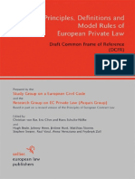 Principles Definitions and Model Rules of European Private Law Draft Common Frame of Reference DCFR Outline Edition PDF