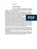 Importancia de La Empleabilidad PDF