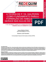 A Teoria de P. Ya. Galperin