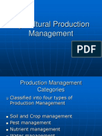 Agricultural Production Management