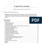 Tashlhiyt Berber Grammar Synopsis