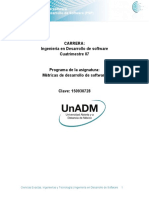 Unidad 1 Metricas de Desarrollo de Software PSP