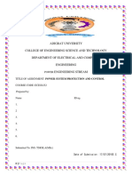 Adigrat University College of Engineering Science and Technology Department of Electrical and Computer Engineering Engineering Stream