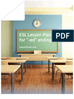 Esl Lesson Plan For Ed Ending