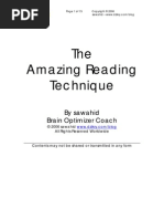 The Amazing Reading Technique