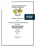 Biotecnologia en La Industria Alimentaria