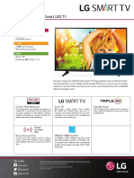 43lh5700 Smart Led TV Spec Sheet Eng