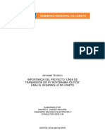 Informe Técnico 004-2018 - Importancia Del Proyecto LT Moyobamba-Iquitos