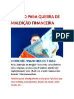 Quebra de Maldicao Financeira