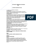 Ley de Proteccion y Mejoramiento Al Medio Ambiente Decreto 68-86